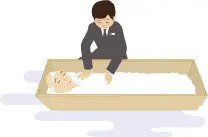 納棺の儀　綿衣